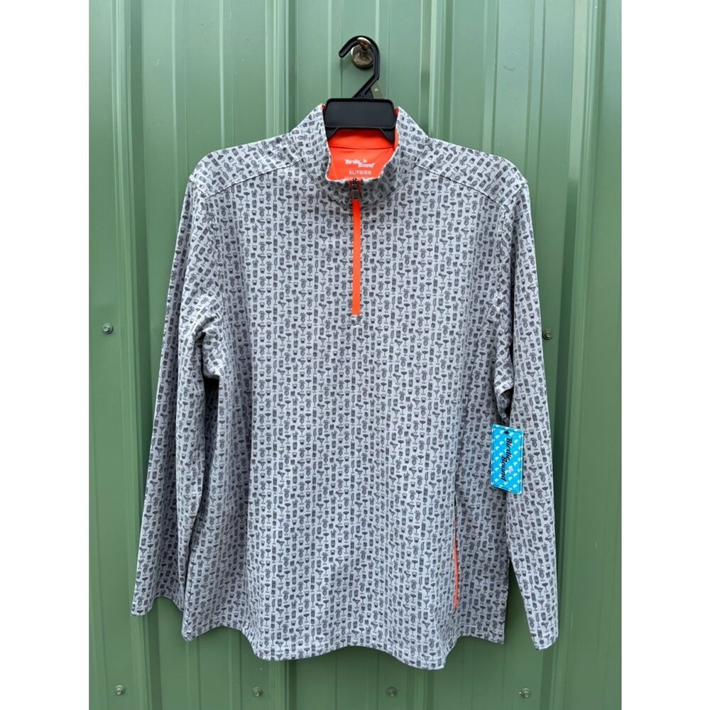 Birdie Bound Quarter-Zip Pullover Long Sleeved Shirt Size XL